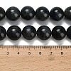 Natural Black Labradorite Beads Strands G-L642-B15-14mm-5