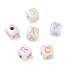 Plating Opaque Acrylic Beads AC-CBA529B-02-2