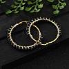 Beaded Hoop Earrings X-EJEW-JE03830-04-2