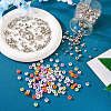  1550Pcs 12 Style Plating ABS & CCB Plastic Beads FIND-TA0002-43-15