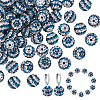50Pcs Polymer Clay Rhinestone Beads PORC-OC0001-13B-1