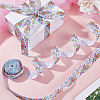 Easter Printed Polyester Grosgrain Ribbon OCOR-WH0077-79A-4