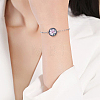10Pcs 2 Colors 304 Stainless Steel Paperclip Chain Satellite Chain Bracelet Making BJEW-SP0001-31-7