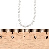 2MM Brass Ball Chain Necklaces for Men Women NJEW-L012-04S-5