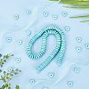 2 Strands Synthetic Turquoise Beads Strands G-AR0005-31-4
