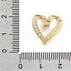 Valentine's Day Brass Micro Pave Clear Cubic Zirconia Pendants KK-C263-29D-G-3