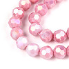 Anti-Tarnish Electroplate Glass Beads Strands EGLA-T021-8mm-15-03-3
