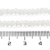 Faceted Clear Glass Rondelle Bead Strands X-GLAA-F001-3x2mm-23-4