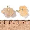 Natural Topaz Jade Carved Pendants GG-CBA105B-03D-G-3
