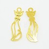 Tibetan Style Alloy Kitten Pendants K0845012-1