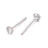 925 Sterling Silver Ear Stud Findings STER-K167-043A-S-6