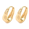Brass Oval Hoop Earrings EJEW-D337-13G-4