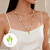 7Pcs 7 Styles Handmade Porcelain Pendants PALLOY-SW00138-7