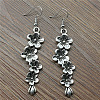 Flower Alloy Dangle Earrings FS-WGFD447-02-2