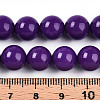 Natural Lepidolite/Purple Mica Stone Beads Strands G-T140-10mm-06-5