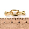 Brass Micro Pave Cubic Zirconia Fold Over Clasps KK-D259-07G-3