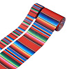 2 Rolls 2 Styles Stripe Pattern Printed Polyester Grosgrain Ribbon OCOR-TA0001-37B-8