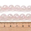 Electroplated Natural Rose Quartz Beads Strands G-B191-A04-10mm-5