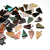Triangle Natural & Synthetic Mixed Stone Pendants G-Q356-M-1