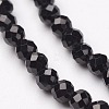 Natural Black Spinel Bead Strands X-G-P213-13-2mm-1