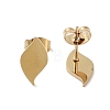 Vacuum Plating 304 Stainless Steel Stud Earrings for Women EJEW-A048-46L-G-2