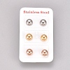 304 Stainless Steel Stud Earrings EJEW-L215-55B-1