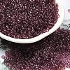 Transparent Colours Picasso Glass Round Seed Beads SEED-B001-06A-01-1