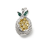 Brass Micro Pave Cubic Zirconia Pendants KK-L229-001P-04-1