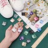 12 Pairs 12 Colors Plastic Shoelaces Buckle Lock FIND-FG0003-90-3