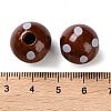 Printed Wood Beads WOOD-Z002-17-3