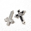 Titanium Steel Enamel Religion Connector Charms PW-WGCB49C-03-1