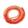 Transparent Glass Beads Strands GLAA-N074-01A-16-3