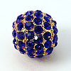 Alloy Rhinestone Beads RB-A034-10mm-A05G-1