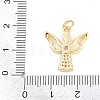 Brass Micro Pave Cubic Zirconia Pendants KK-F938-38G-03-3