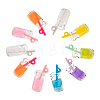 70Pcs 7 Colors Transparent Resin Pendants RESI-CJ0002-08-3