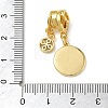 Mother's Day Brass Micro Pave Clear Cubic Zirconia Pendants CU-CBA4231-09D-G-3