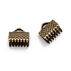 Iron Ribbon Crimp Ends E004Y-AB-01-2