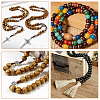 80Pcs 4 Colors Wood European Beads WOOD-PA0001-76-5