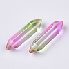 Two Tone Glass Double Terminated Point Beads GLAA-S167-12L-2