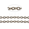 Brass Coated Iron Flat Cable Chains CH-CJC0001-04AB-1