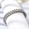 201 Stainless Steel Curb Chain Bracelets for Men STAS-T077-09P-3