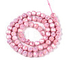 Anti-Tarnish Electroplate Glass Beads Strands X-EGLA-T021-6mm-15-04-2