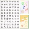 Daily Theme Transparent Silicone Stamps Set DIY-WH0028-69A-1