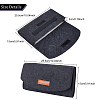 Nylon & Felt Storage Pouch Bag Protective Case ABAG-WH0042-04-2