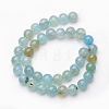 Natural Agate Beads Strands G-J361-01-8mm-3