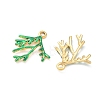 304 Stainless Steel Enamel Pendants STAS-Q119-12G-03-2