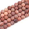 Natural Pink Aventurine Beads Strands LS-G-G716-01-6mm-4