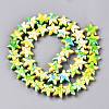 Spray Painted Synthetic Turquoise Beads Strands LS-UNKW-T001-11C-2