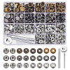 Removable Zinc Alloy Snap Button Sets TOOL-WH0059-126B-1