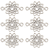 100Pcs Tibetan Style Alloy Connector Charms FIND-SC0006-16-1